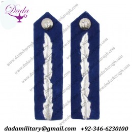 Collar Badges Military Uniform Gorgets, Dress Uniform Gorgets, Blue