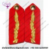 General Army Rank Hand Embroidery Bullion Wire Collar Tab