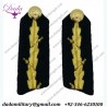 Gorget Patches Military Gorget Epaulette Gorget Gold 3 Leaves On Black With Clip