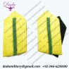 Military Gorget Epaulette Gorget Collar Patch Gold With Green Russia Braid
