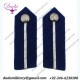 Officer Uniform Gorget Collar Patches Gorget Patch Badges Silver On Blue Medium Assistant Commissioner Of Police