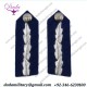Officer Uniform Gorget Collar Patches Gorget Patch Badges Silver On Blue Medium Commissioner Of Police