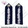 Officer Uniform Gorget Collar Patches Gorget Patch Badges Silver On Blue Medium Commissioner Of Police
