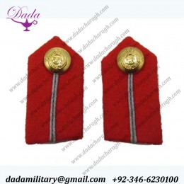 Pakistan Army Gorget Patches Gorgets Red Gorgets Clip On