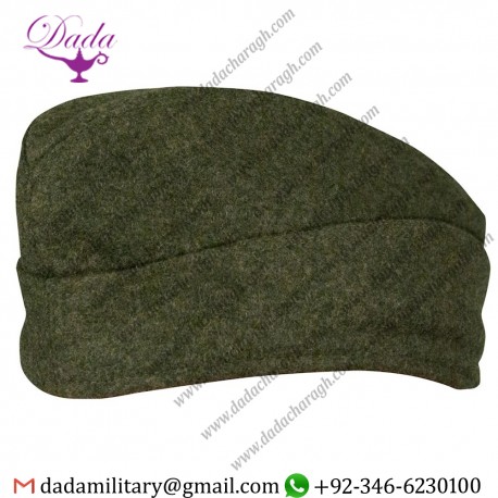 Wool Side Cap, M40 Waffen SS Overseas Cap - Em