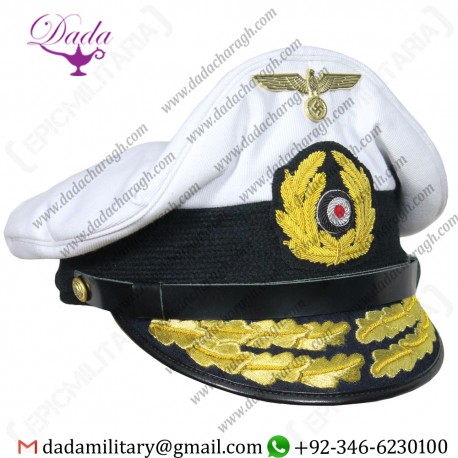 Visor Cap, Kriegsmarine U-Boat Admirals Visor Cap