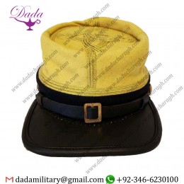 Visor Hat Cap American Civil War Confederate Calvary Officers (Maj-col) Kepi