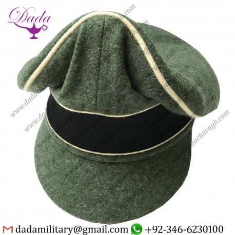 German WWII Waffen EM NCO M1938 Early War Wool Visor Crusher