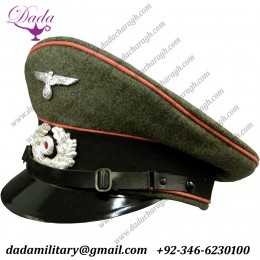 German Officer's Peaked Cap, Army Em Panzer Visor Cap