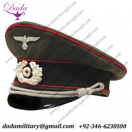 Uniform German Cap, German Army Panzer Officer Visor Cap
