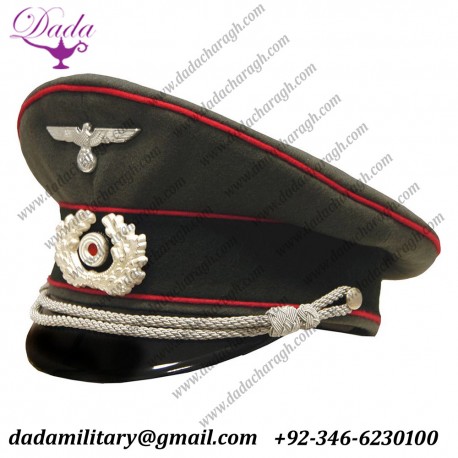 Uniform German Cap, German Army Panzer Officer Visor Cap
