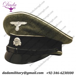 Uniform German Cap, Waffen SS EM Infantry Visor Caps