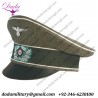Uniform German Cap, WW2 German Army Infantry Officer's Crusher Hat
