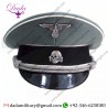 Visor Cap, German Waffen SS Grey Officer Visor Cap