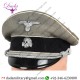 White Piped Visor Cap, Waffen SS Officers Cap
