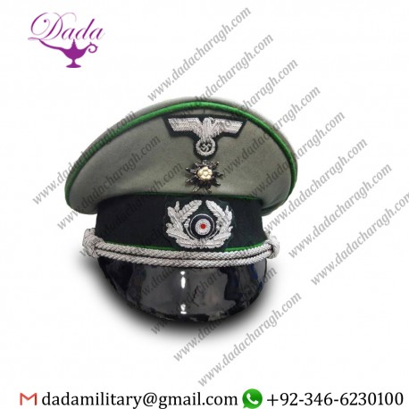 WW2 German Army Gebirgsjäger Mountain Troops Officers with Edelweiss Visor Cap