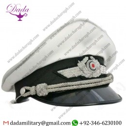 WW2 German Luftwaffe Officers Summer Visor White Cap