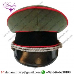 WWII  German Elite Artillery Officer Parade Dress Visor Hat Cap Schirmmutze Repro