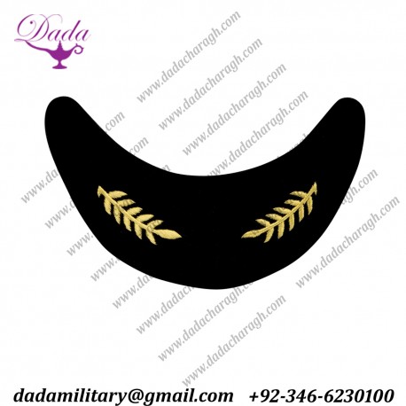 Gold Embroidered Peak Airline Gold Visor