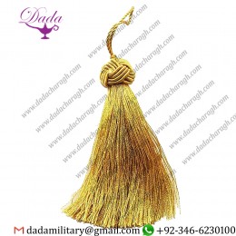 8 Cm Gold Tassel With Large Knot