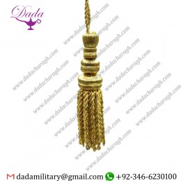 11.5cm Gold Glacé Tassel