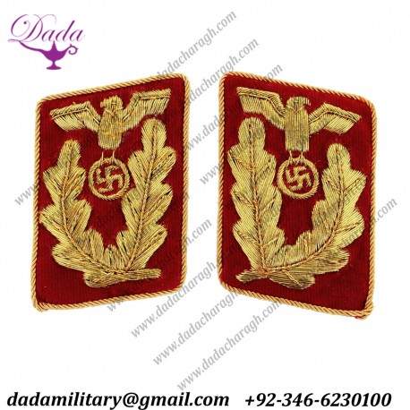 German Ordnungspolizei General Der Polizei Ss Police Collar Tabs