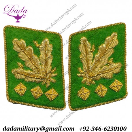 German Ordnungspolizei Generalleutnant Der Polizei Ss Collar Tabs