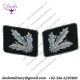 German SS Brigadefuhrer collar tabs set hand embroidered