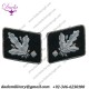 German SS Gruppenfhrer (type 2) collar tabs set hand embroidered