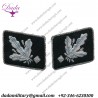German SS Gruppenfhrer (type 2) collar tabs set hand embroidered