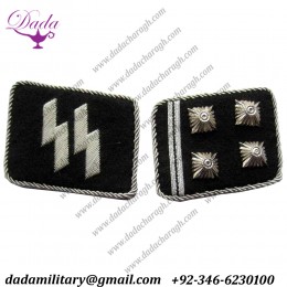 German Ss Obersturmbannfuhrer Collar Tabs