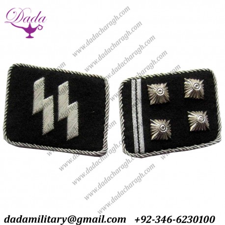 German Ss Obersturmbannfuhrer Collar Tabs