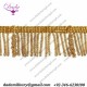 3 cm (1,2 inch)Bullion Fringe Trim Gold  Metallic thread Viscose Appeasement for liturgical Vestments