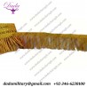 3 cm Gold bullion wire fringe ceremonial vestment french military uniform church banner flag supplier manufacturer trim tassel