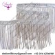 10 Cm Silver Plated Bullion Fringe, Silver Bullion Fringe, Metal Wire Fringe