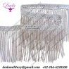 10 Cm Silver Plated Bullion Fringe, Silver Bullion Fringe, Metal Wire Fringe