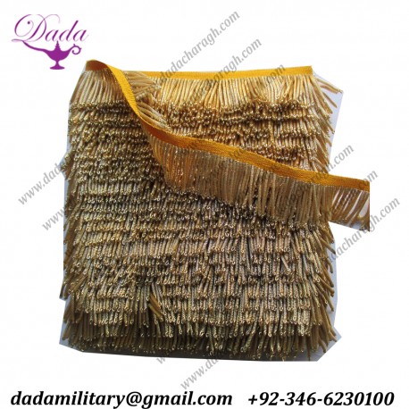 4 cm Metal Gold Bullion Wire Fringe Trim
