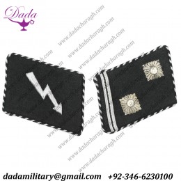 German SS Signal Units Stabscharführers Matching Set Of Signals And Rank Tab