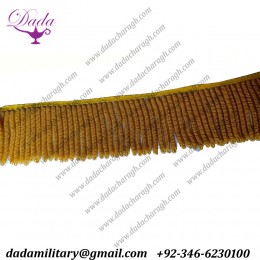 5 cm dull Gold thick bullion wire fringe metal metallic ceremonial Decoration vestment french military uniform