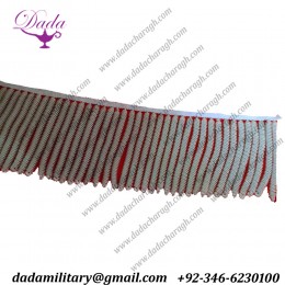 5cm dull Silver thick bullion wire fringe metal 7mm thick diameter metallic ceremonial Decoration vestment