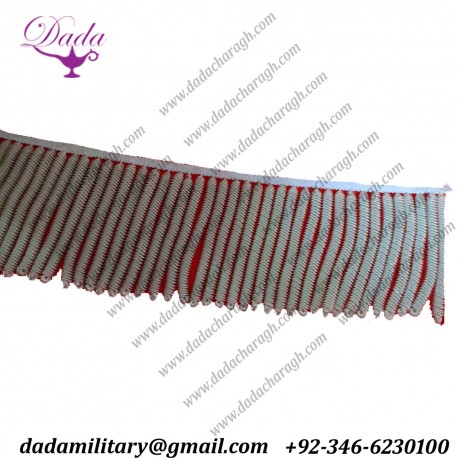 5cm dull Silver thick bullion wire fringe metal 7mm thick diameter metallic ceremonial Decoration vestment
