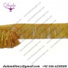 5cm Gold bullion wire fringe 2 inches ceremonial vestment french military uniform church banner flag 