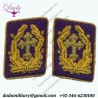 WW11 Kriegsmarine Senior Deacon Collar Tabs Set Hand Embroidered