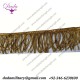 6cm Antique Gold bullion wire fringe ceremonial vestment french military uniform church banner flag