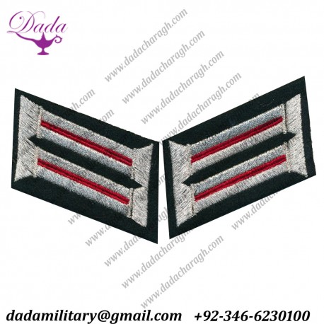 WW11 German Artillery Panzer Kanonier Heer Collar Tabs