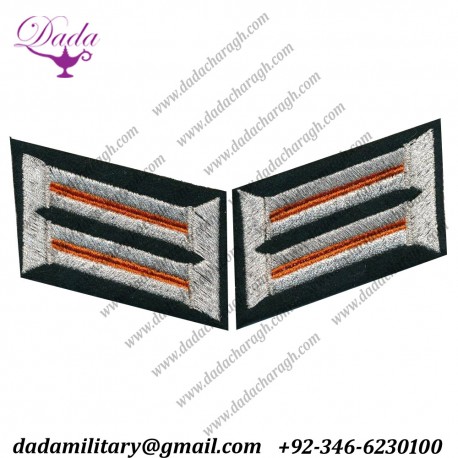 WW11 German Feldgendarmerie Heer Police Collar Tabs