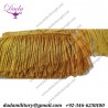 6 cm Gold Bullion Wire Fringe Ceremonial Vestment French Military Uniform Church Banner Flag