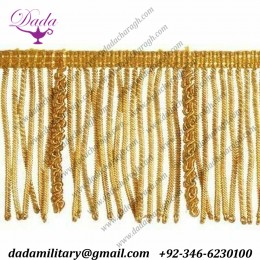 7 cm (2,8 Inch)bullion Fringe Trim Gold  Metallic Thread Viscose Passementerie For Liturgical Vestments