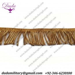 Gold Bullion Wire Fringe 2 Inches Wide