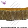 Gold Metallic Bullion Fringe Coiled Strands 4 Cm